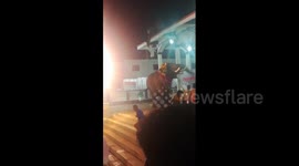 Mahout is rescued after elephant goes on rampage