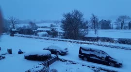 Lower Wensleydale from my window at Harmby this morning