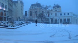 Biarritz under the snow