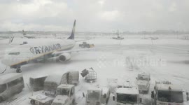 Many flights in Dublin airport canceled due to beast from the East snow