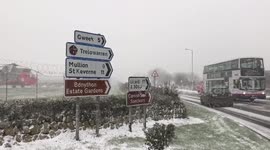 Blizard on the lizard ad beast from the east hits Cornwall