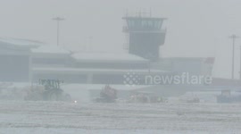 Leeds Bradford Airport closes temporarily for snow clearance