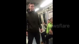 Foreigner in furious foul-mouth rant at Chinese subway passengers