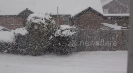 HEAVY snow fall! Lincolnshire gets snowed in by beast from the east