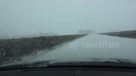 Driving in heavy snow 'beast from the east' Lincolnshire