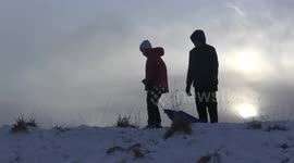 Sledging in  February