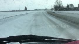 Beast from the east snow drift