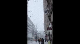 Snowing