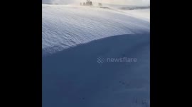 Beast from the East - blizzard on golf course