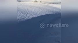 Kendal golf course snow storm