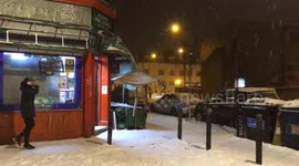 Snow, what snow? Business as usual for late night convenience stores