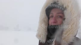 Out Sledging and caught in Blizzard Storm