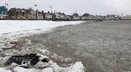 Newsflare Edit - Frozen tide in north Ireland in Beast from the East Storm