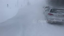 6ft snow drifts in Nangreaves, Bury Gtr Manchester