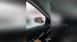 Newsflare Edit - Check this ice out that was all over my vehicle this morning