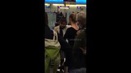 Stranded London Heathrow airport