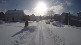 Powder skiing in Glasgow!