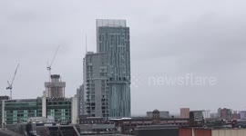 Hilton Hotel whistling | Manchester City Centre | Storm Emma