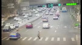 Video captures terrifying moment of car striking woman
