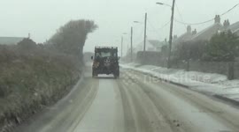 Storm Emma hits North Cornwall