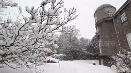 Heavy snow creates picturesque scene at Armagh Observatory