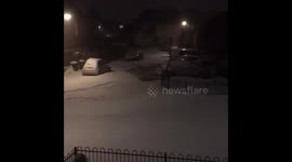 Still snowing in Cardiff (RED Alert)