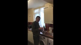 Potty-mouthed grandad reacts to getting snowballed