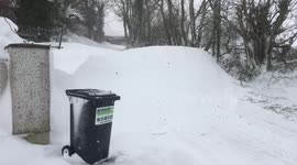 Snowed in on the Dublin Mountains