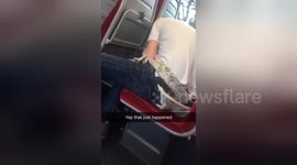 Newsflare Edit - Two men snort lines of cocaine on a SW Train
