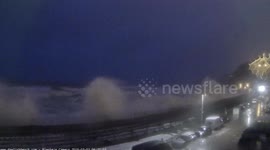 Last train through Dawlish this morning.