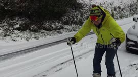 UK man attempts to reinvent south-west town as ski resort