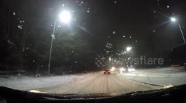 Highs and Lows of my Time-lapse journey home in the snow 4K