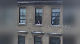 Elderly Glasgow woman pelts snowballs at passers-by from third-floor flat