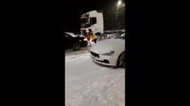 Strangers helping strangers.