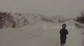 Snow drift in Bristol 2nd March 2018