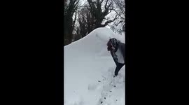 snow drifts ireland