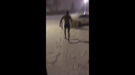 Beast from the East snow angel