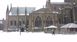 Storm Emma hits Hereford
