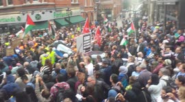 Galloway at Free Palestine rally London