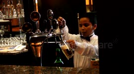 Underage bartender pulls pints in Egyptian bar