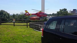 A cornwall air ambulance taking of