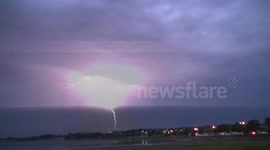 Lightning in Exeter - Slow Motion (No sound)