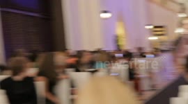 Bride Walked Down Aisle by Miami Hurricanes Mascot