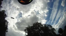 le tour de france rider Kevin Reza picks up my helmet cam