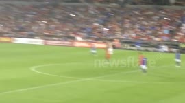 Streaker during Italy vs Portugal Legends BMO field