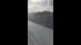 Abandoned cars & blizzard conditions at -3 temperatures in Cornwall