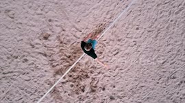 most extreme slackline training
