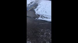 Beast from the east- car stuck in snow