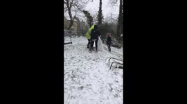 Storm Emma hits Cornwall