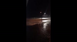 Pearl Ave under water after High Tide and Heavy Winds